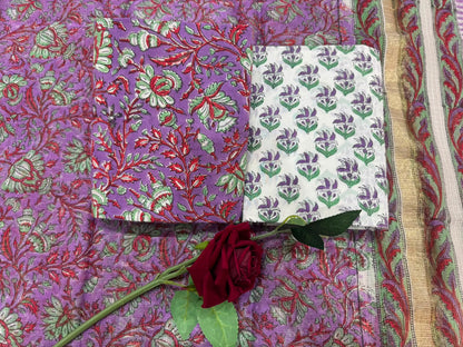 Cotton Suit with Kota Doriya Dupatta