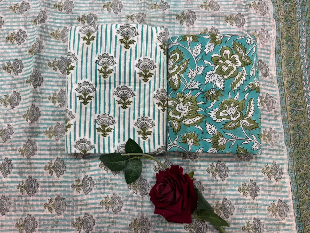 Cotton Suit with Kota Doriya Dupatta