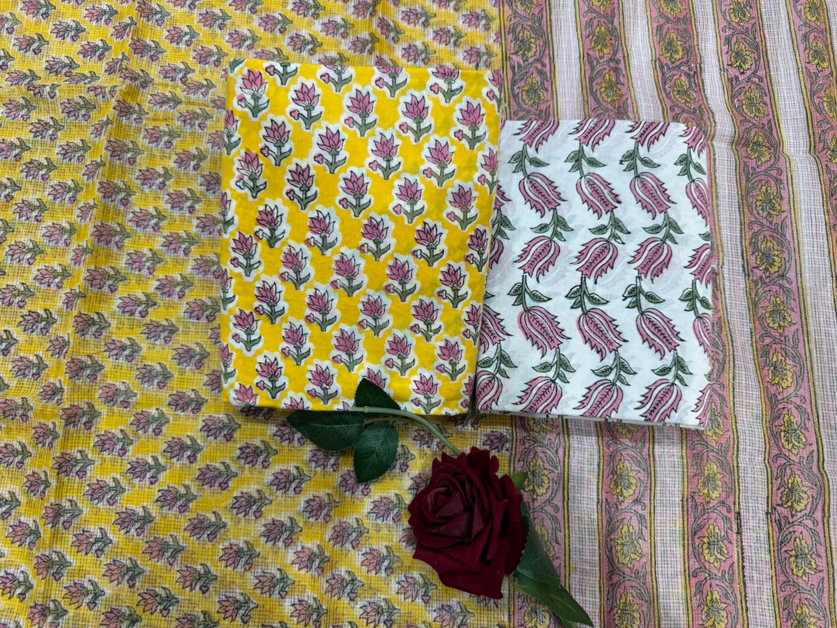 Cotton Suit with Kota Doriya Dupatta