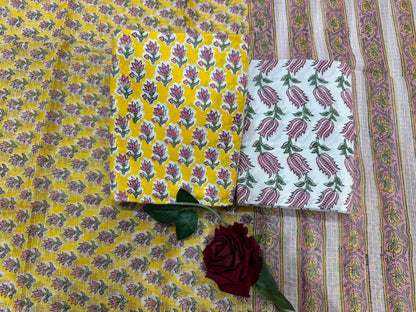 Cotton Suit with Kota Doriya Dupatta