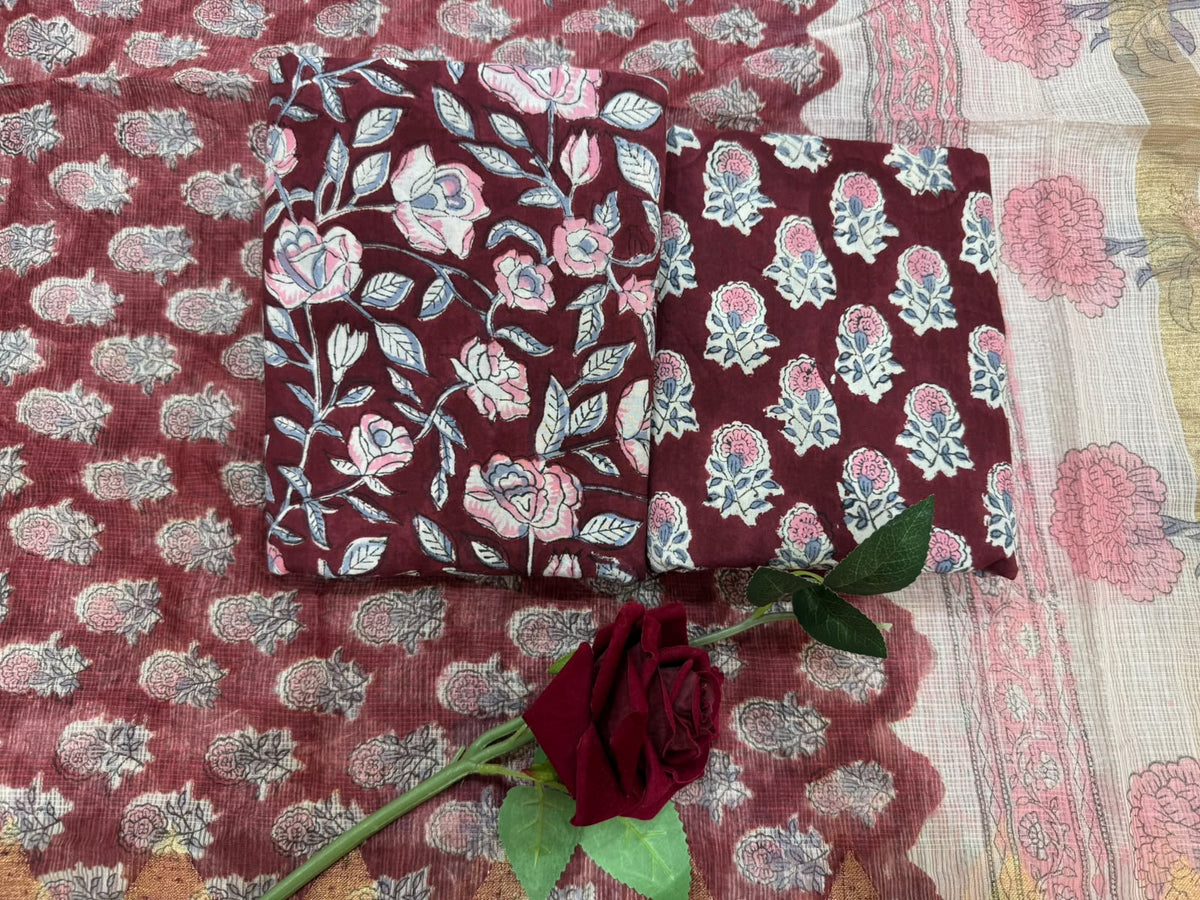 Cotton Suit with Kota Doriya Dupatta