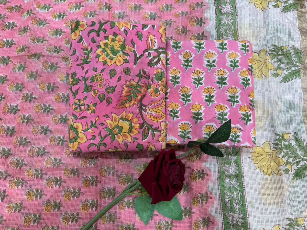 Cotton Suit with Kota Doriya Dupatta