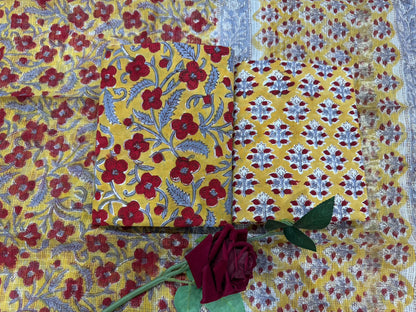 Cotton Suit with Kota Doriya Dupatta