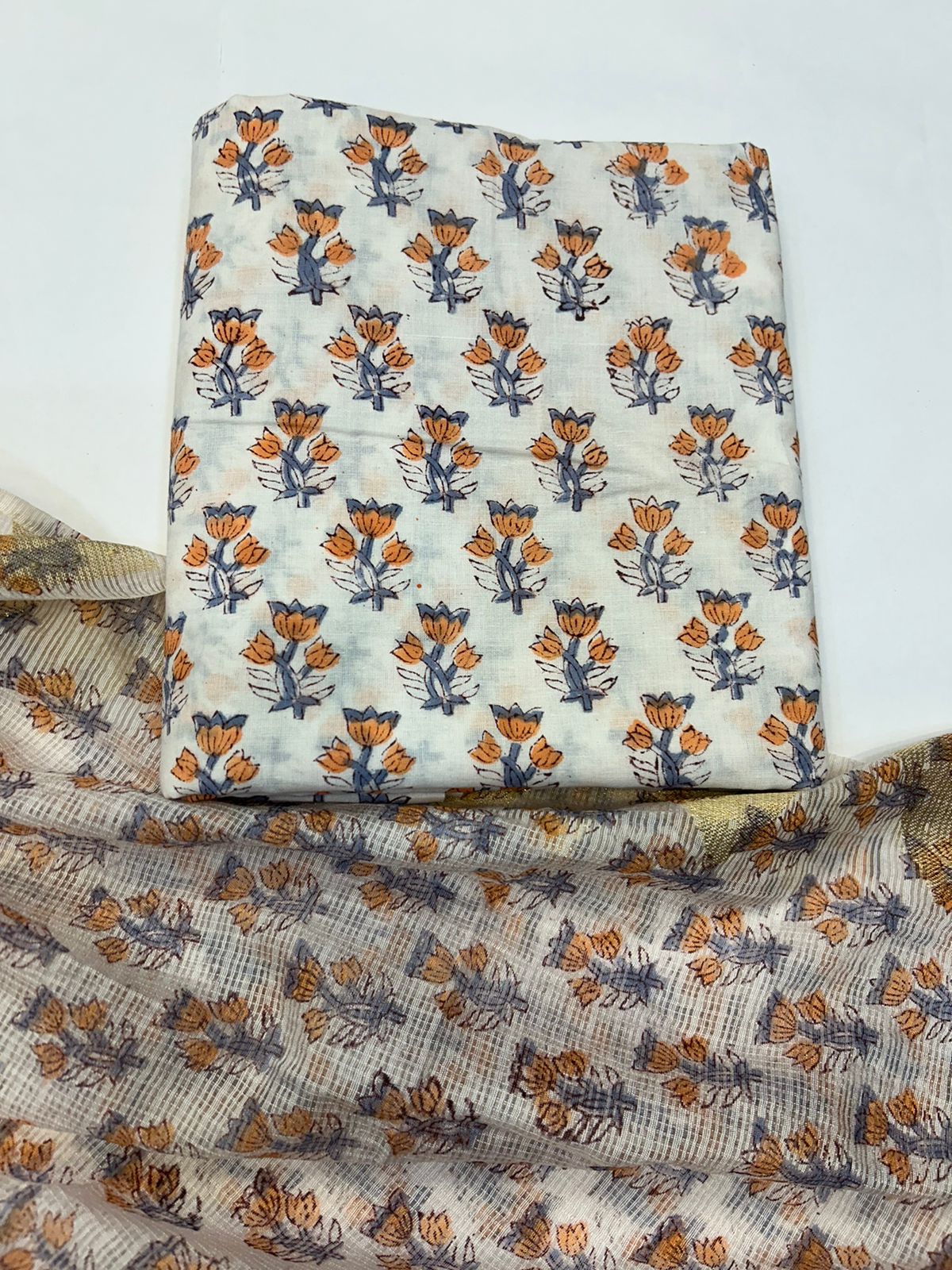 Cotton Suit with Kota Doriya Dupatta