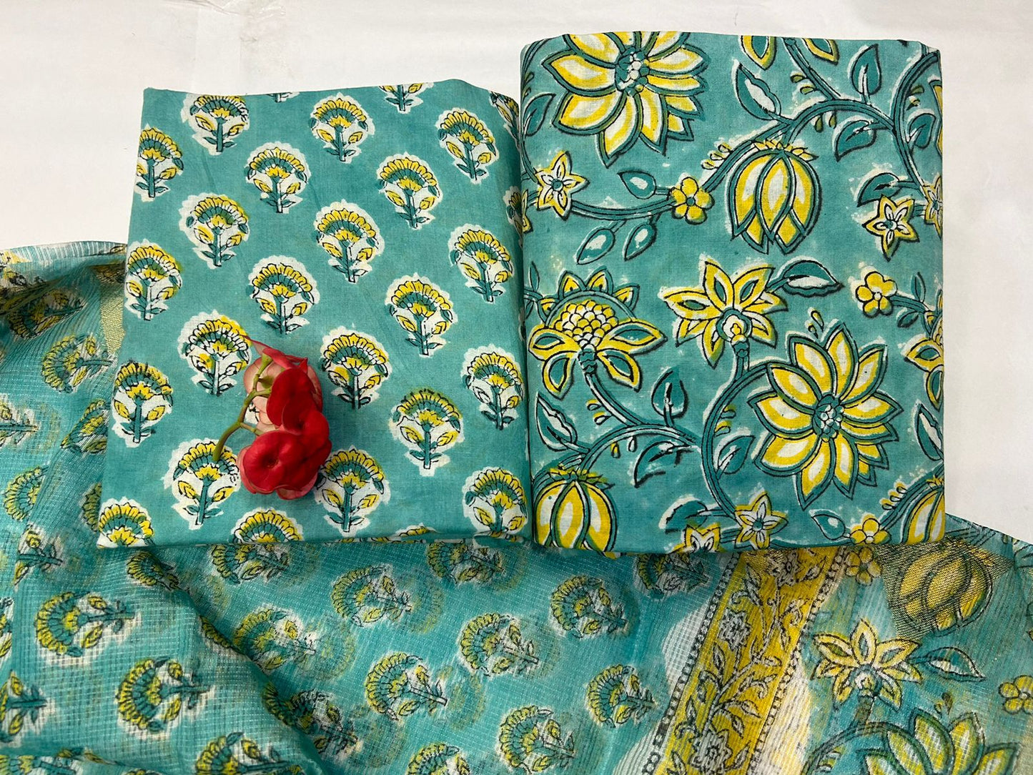 Cotton Suit with Kota Doriya Dupatta