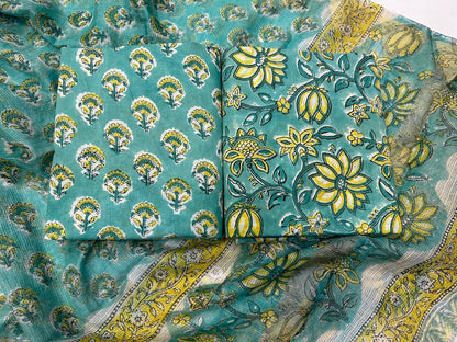 Cotton Suit with Kota Doriya Dupatta