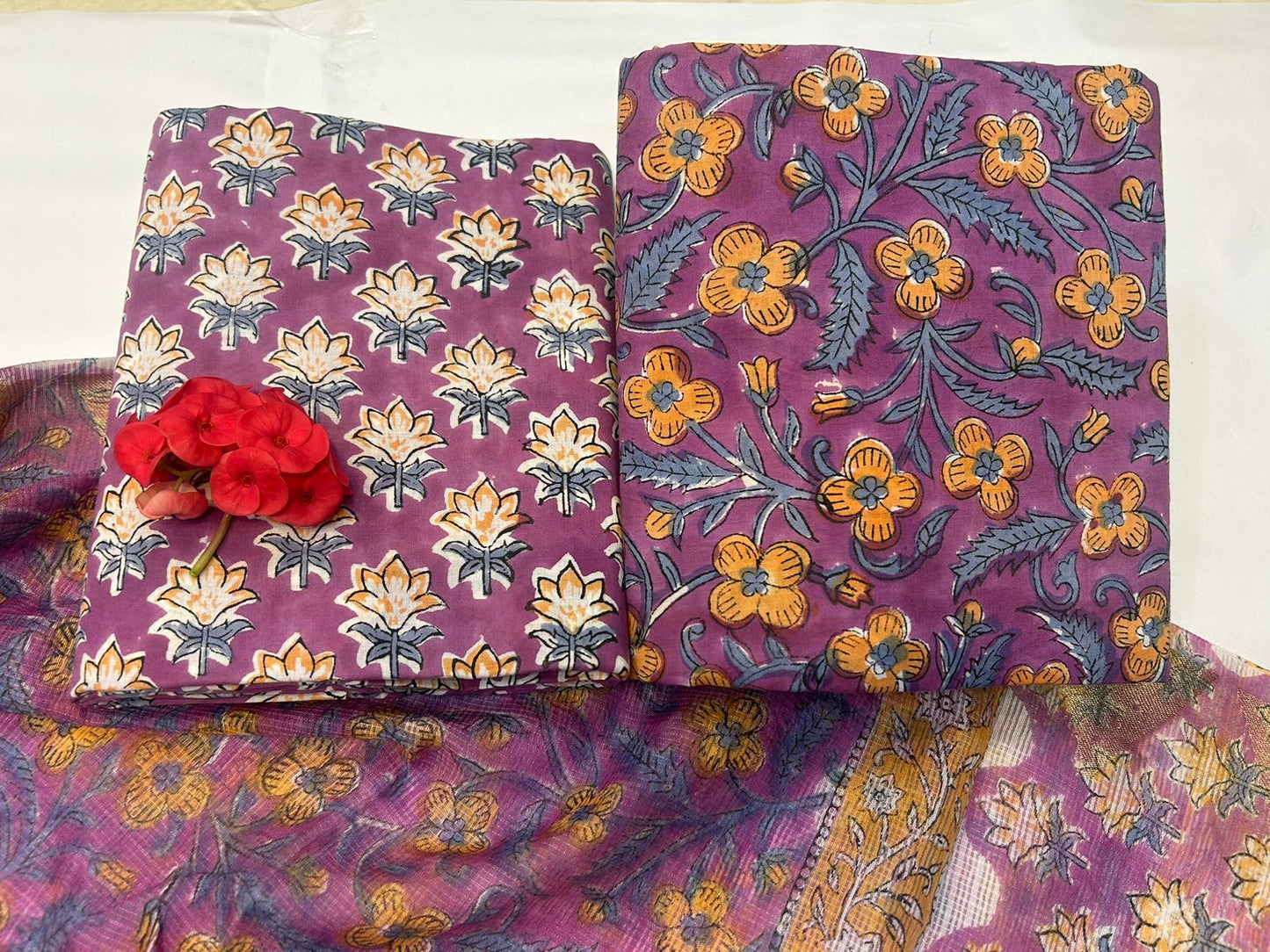 Cotton Suit with Kota Doriya Dupatta