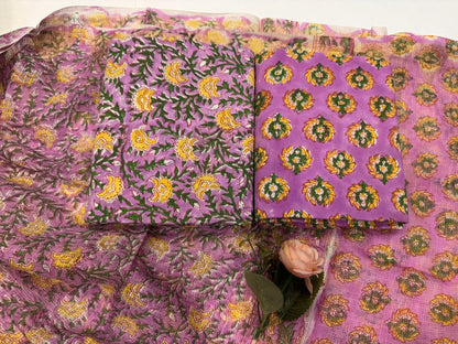 Cotton Suit with Kota Doriya Dupatta