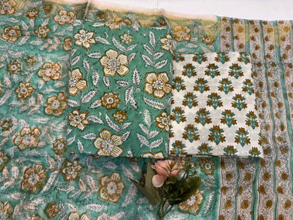 Cotton Suit with Kota Doriya Dupatta
