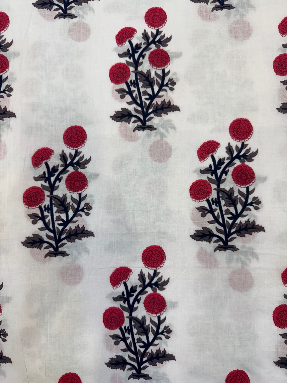 cotton printed running fabric