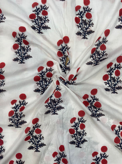 cotton printed running fabric