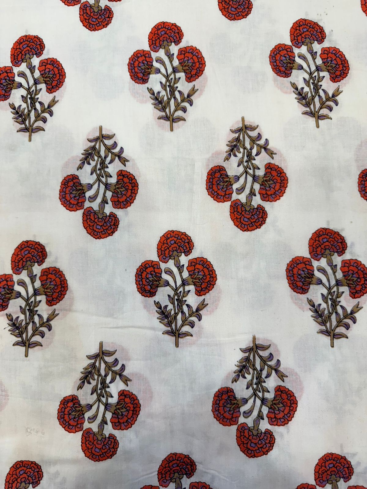 cotton printed running fabric