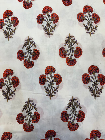 cotton printed running fabric