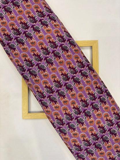 Mauve Booti Cotton Fabric