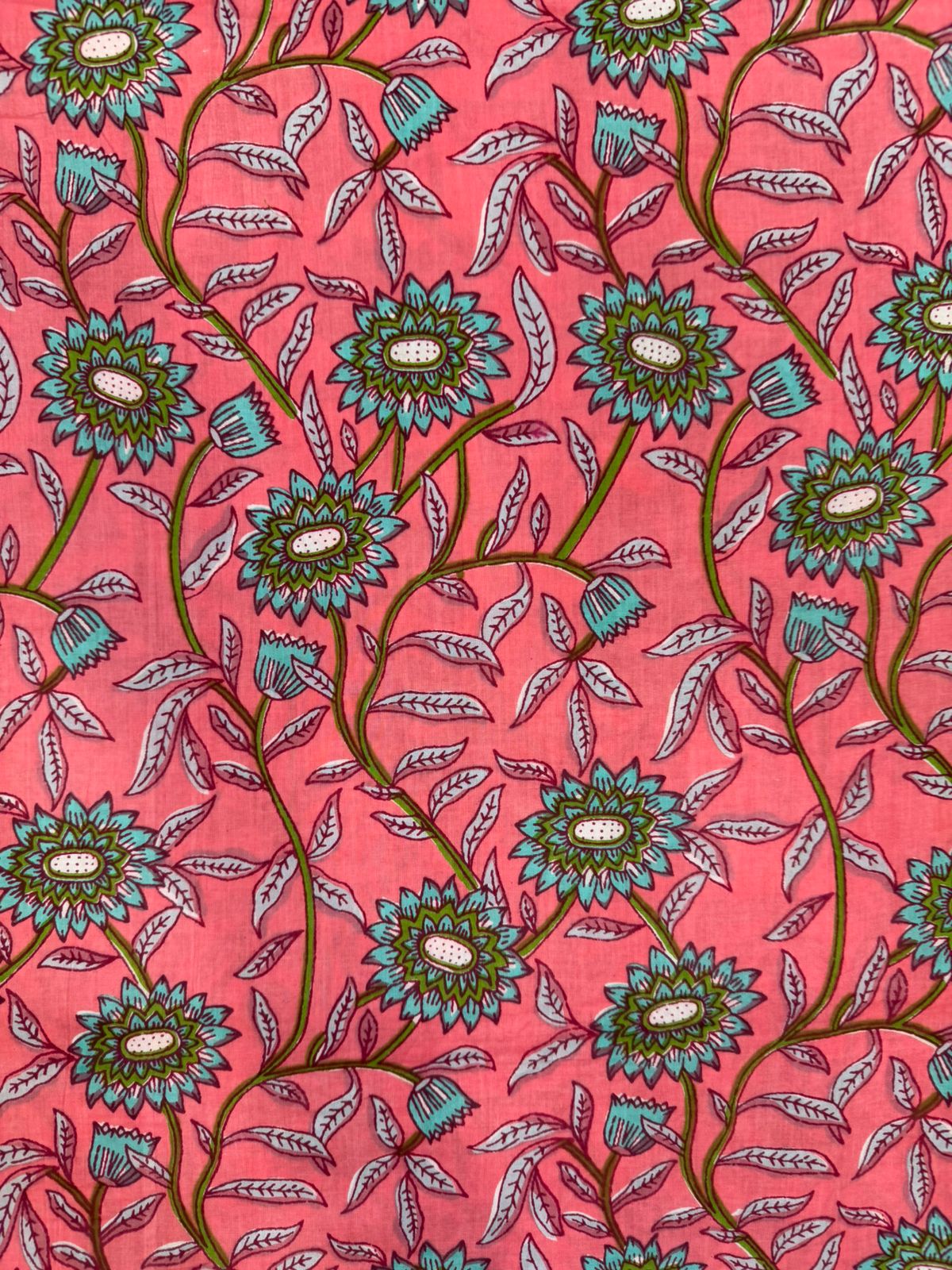 Pink Bloom Cotton Fabric