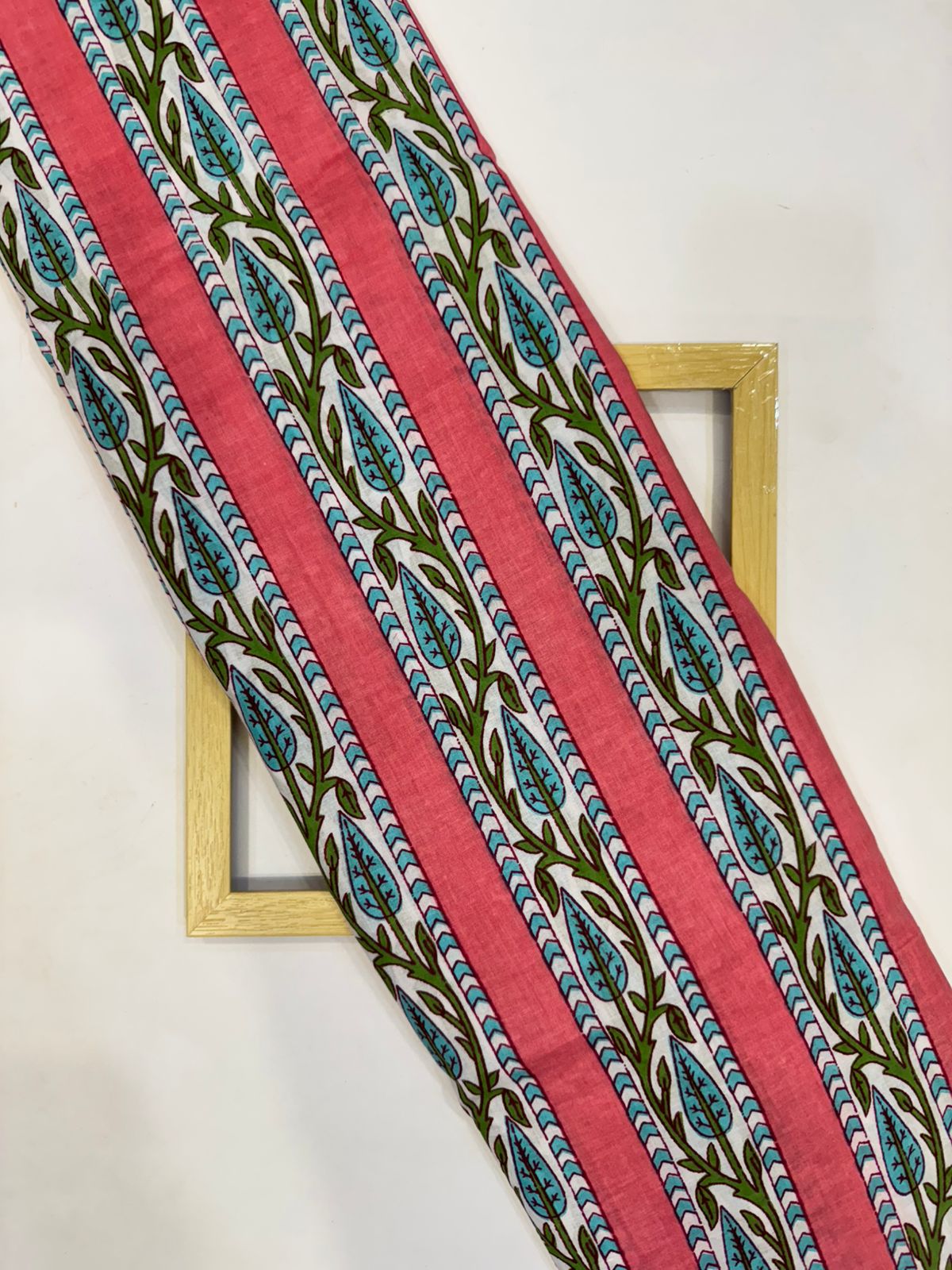 Pink Stripes Cotton Fabric