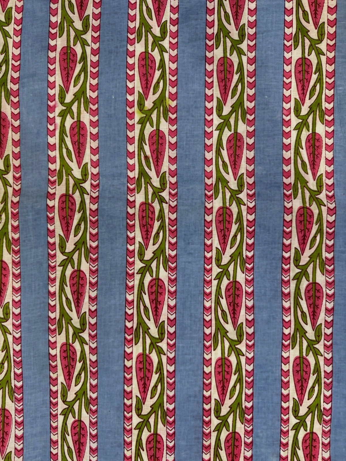 Blue Stripes Cotton Fabric
