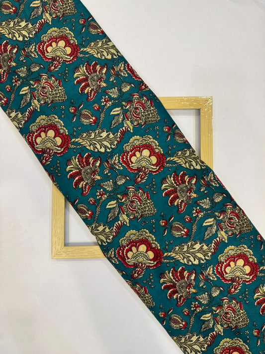 Dark Green Meadows Cotton Fabric