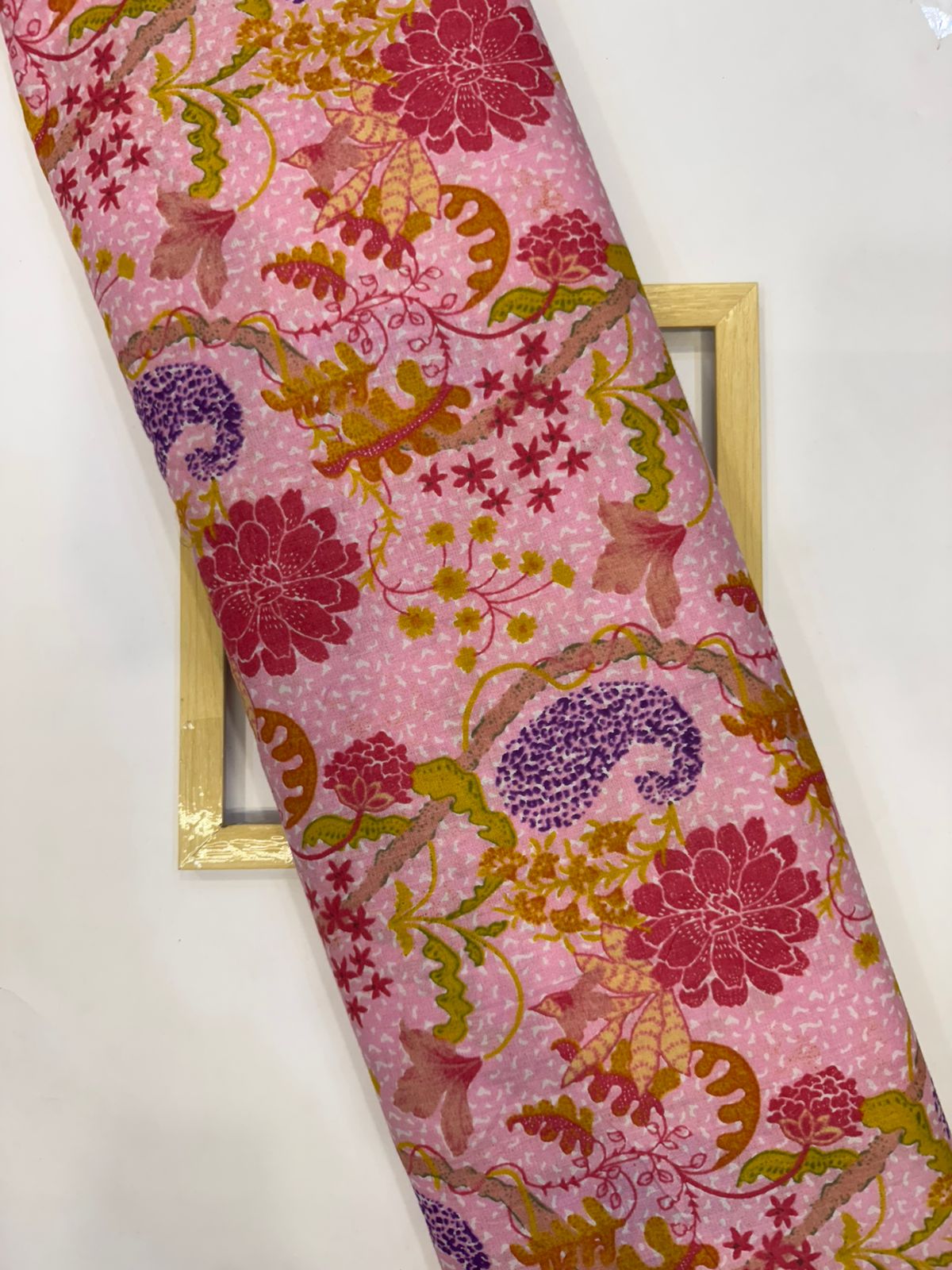 Pink Meadow Cotton Fabric