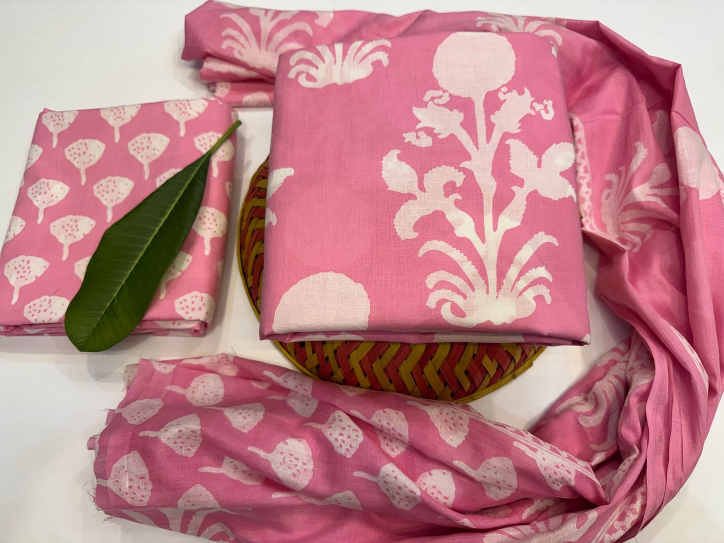 Cotton Suit with Cotton Dupatta