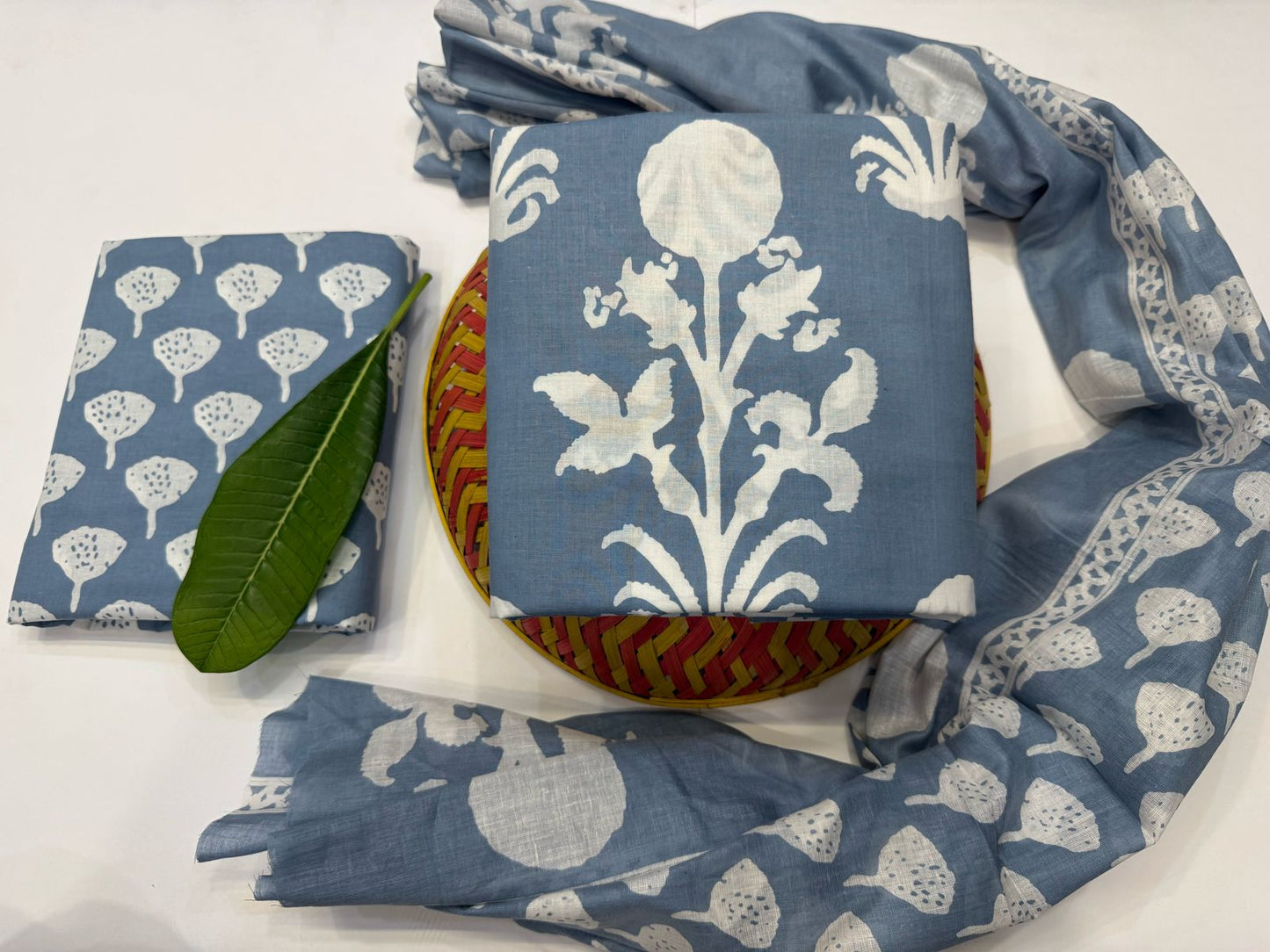 Cotton Suit with Cotton Dupatta