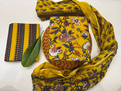 Cotton Suit with Cotton Dupatta