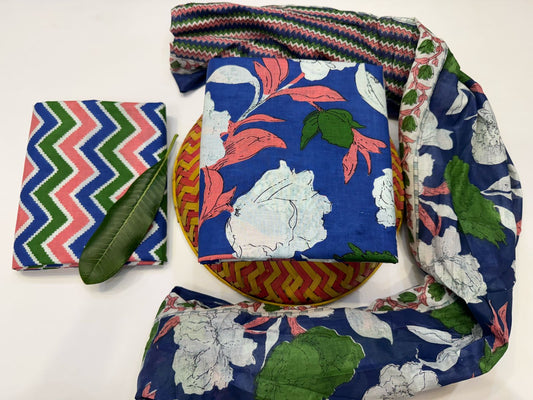 Cotton Suit with Cotton Dupatta