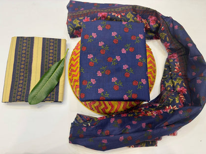 Cotton Suit with Cotton Dupatta