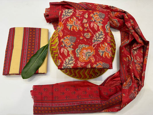 Cotton Suit with Cotton Dupatta