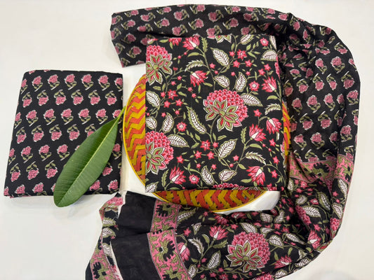 Cotton Suit with Cotton Dupatta