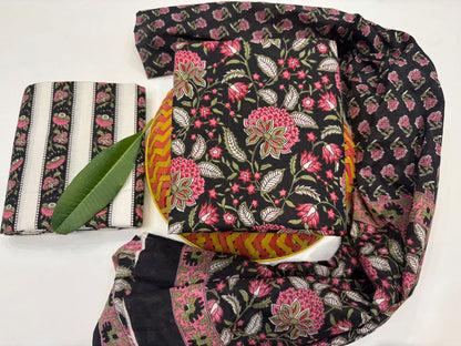 Cotton Suit with Cotton Dupatta