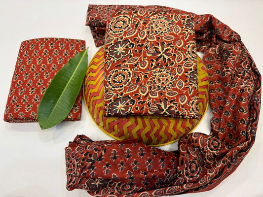 Cotton Suit with Cotton Dupatta