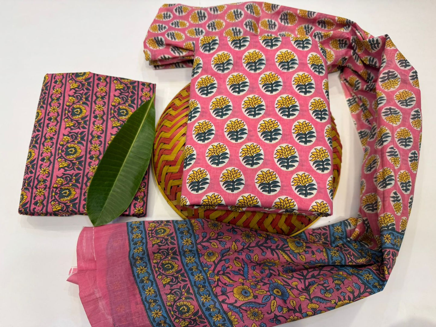 Cotton Suit with Cotton Dupatta