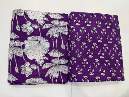 Cotton Suit with Cotton Dupatta