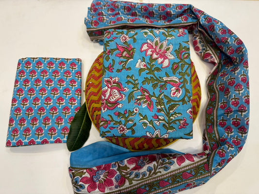 Cotton Suit with Cotton Dupatta