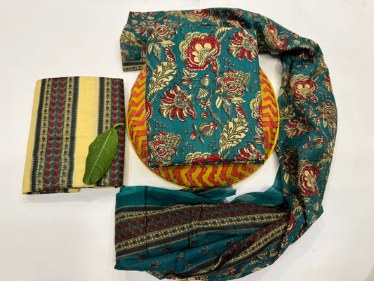 Cotton Suit with Cotton Dupatta