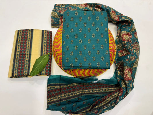 Cotton Suit with Cotton Dupatta