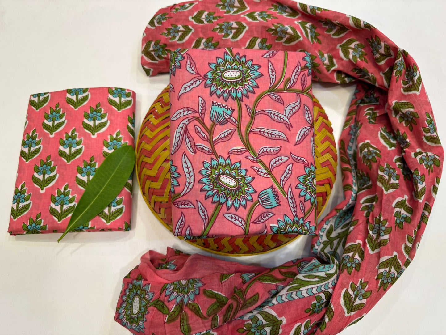 Cotton Suit with Cotton Dupatta