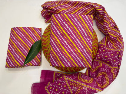 Cotton Suit with Cotton Dupatta