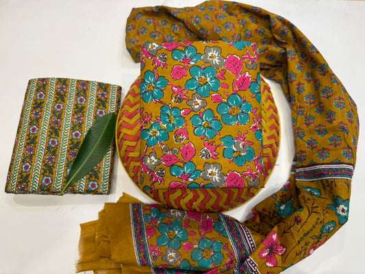 Cotton Suit with Cotton Dupatta