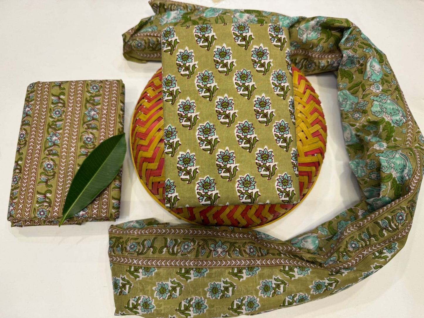 Cotton Suit with Cotton Dupatta
