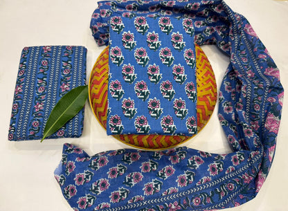 Cotton Suit with Cotton Dupatta