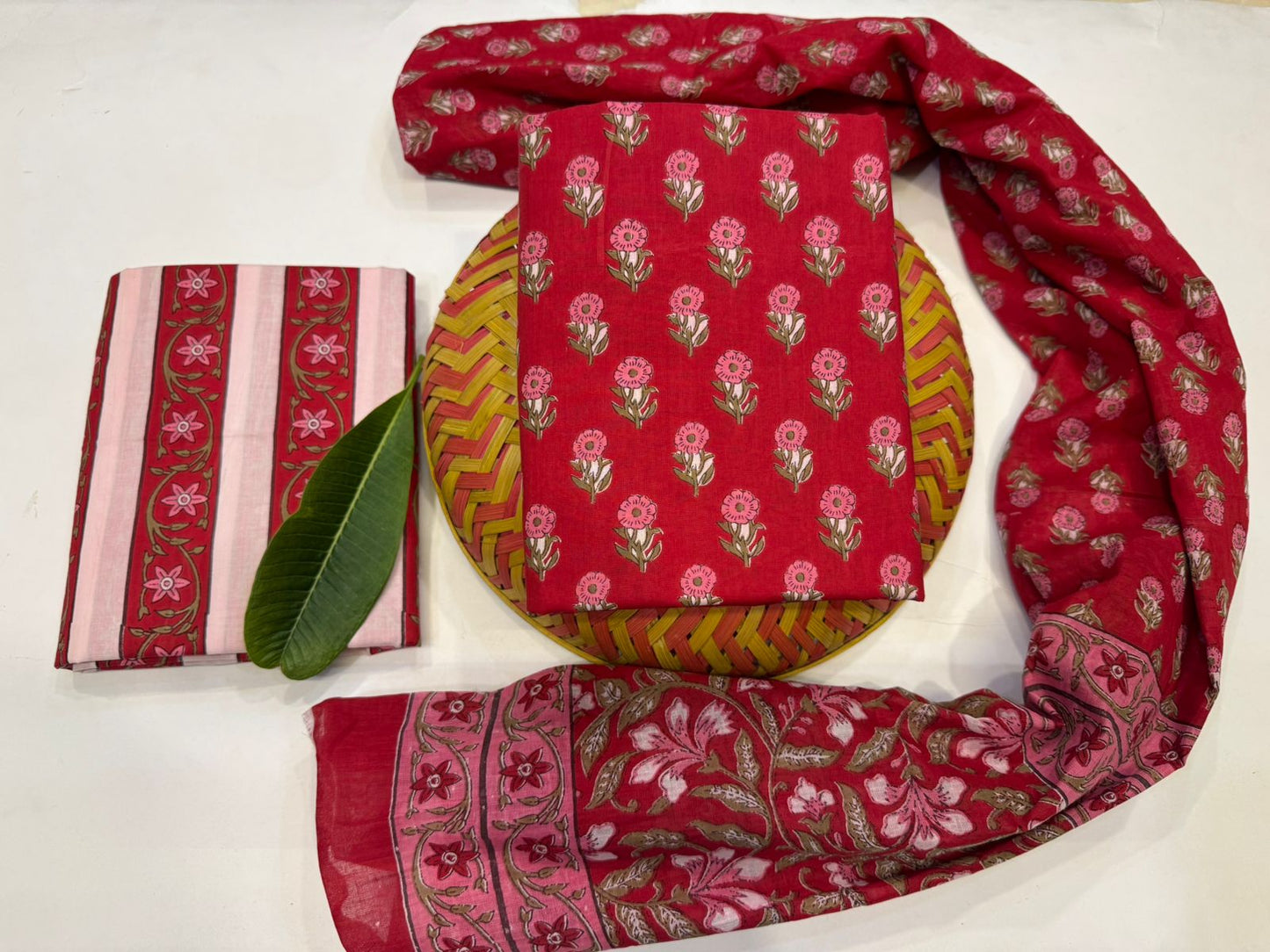 Cotton Suit with Cotton Dupatta