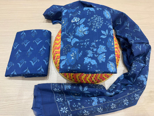 Cotton Suit with Cotton Dupatta