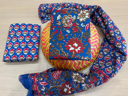 Cotton Suit with Cotton Dupatta