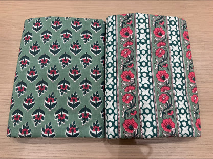 Cotton Suit with Cotton Dupatta