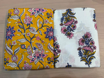 Cotton Suit with Cotton Dupatta