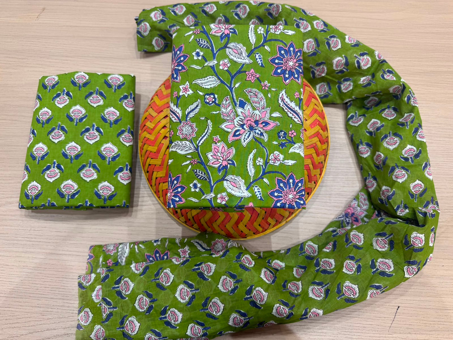 Cotton Suit with Cotton Dupatta