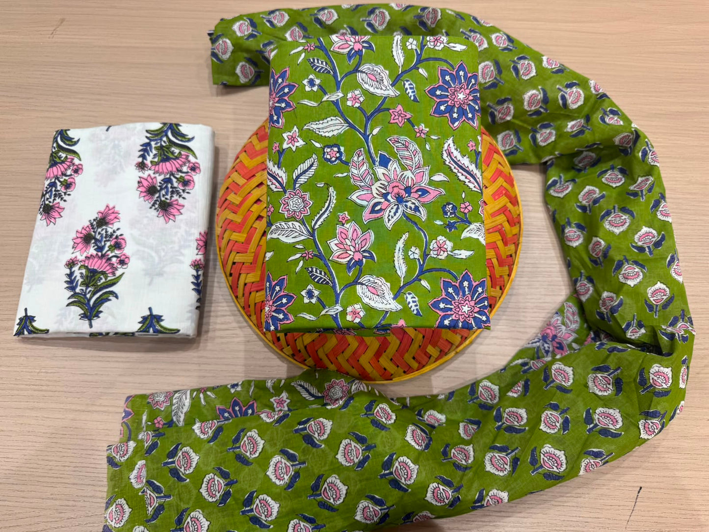 Cotton Suit with Cotton Dupatta