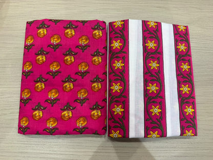 Cotton Suit with Cotton Dupatta